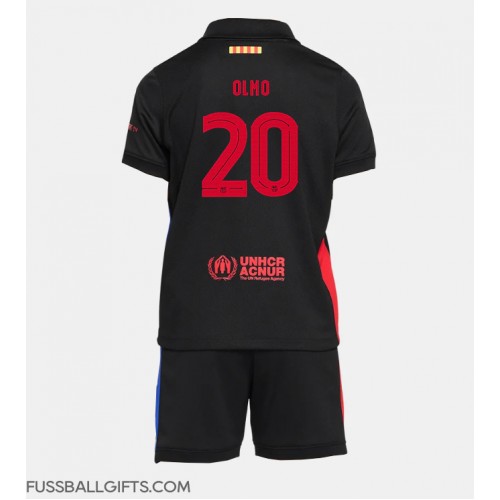 Barcelona Dani Olmo #20 Fußballbekleidung Auswärtstrikot Kinder 2024-25 Kurzarm (+ kurze hosen)